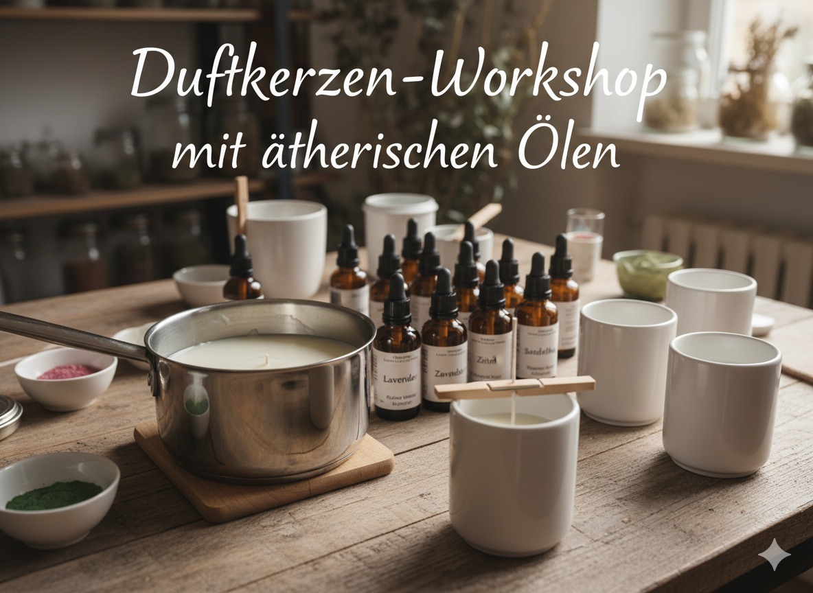 Duftkerzen-Workshop mit ätherischen Ölen
